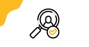 Direct search image A magnifying glass icon